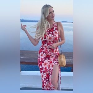 Free people floral red dress size S